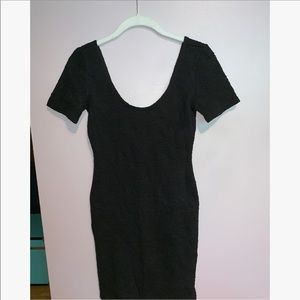 Black mini dress